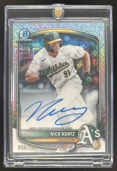 2025 Bowman Chrome Prospect HTA Choice Refractor #CPA-NK Nick Kurtz Auto /150