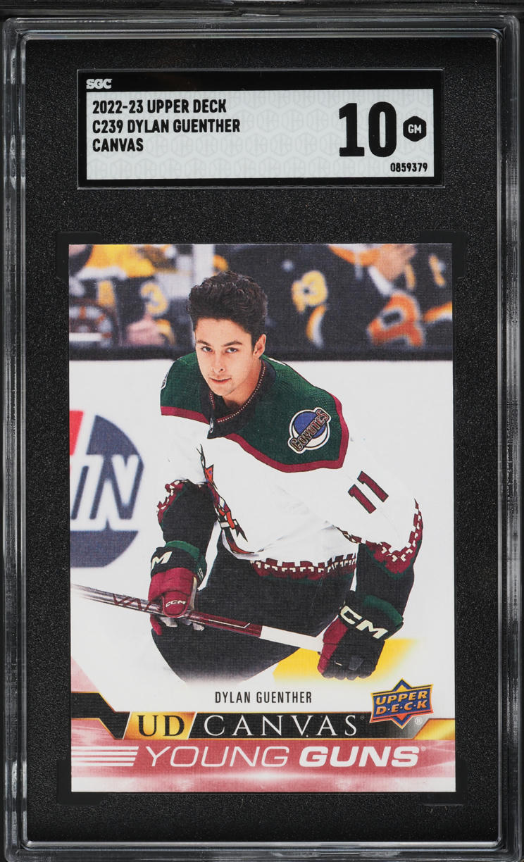 2022 Upper Deck Canvas Young Guns Dylan Guenther ROOKIE #C239 SGC 10 GEM MINT