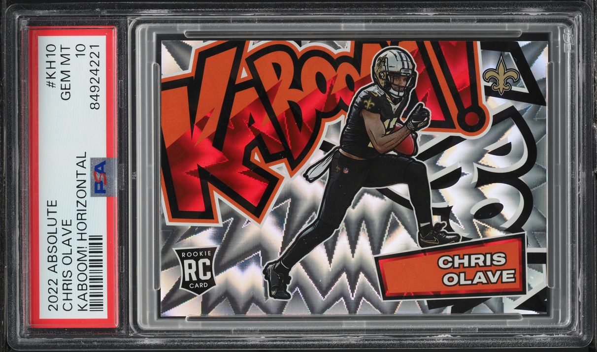 2022 Absolute Kaboom! Horizontal Chris Olave ROOKIE #KH10 PSA 10 GEM MINT