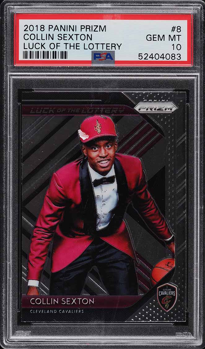2018 Panini Prizm Luck Of The Lottery Collin Sexton ROOKIE #8 PSA 10 GEM MINT