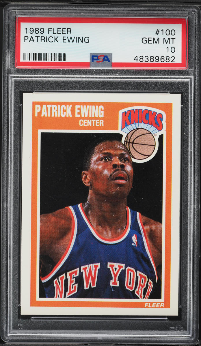 1989 Fleer Basketball Patrick Ewing #100 PSA 10 GEM MINT