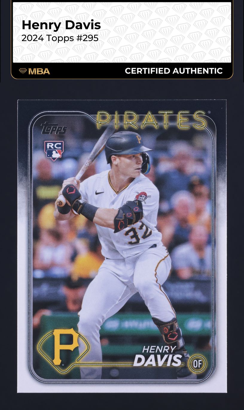 2024 Topps Henry Davis ROOKIE #295 MBA AUTH