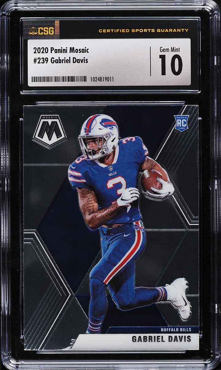 Gabriel Davis #10 2020 Panini Flawless Football Flawless Laundry Tags