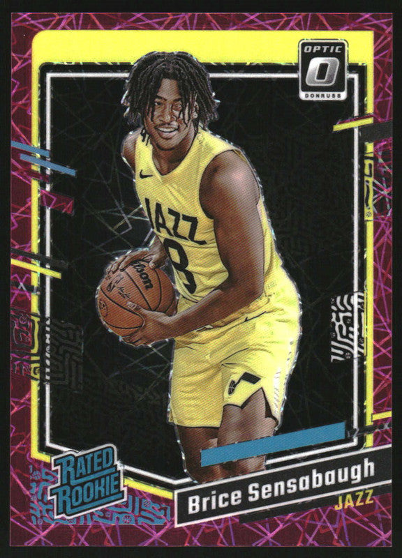 2023-24 Donruss Optic Pink Velocity #209 Brice Sensabaugh RR RC /79