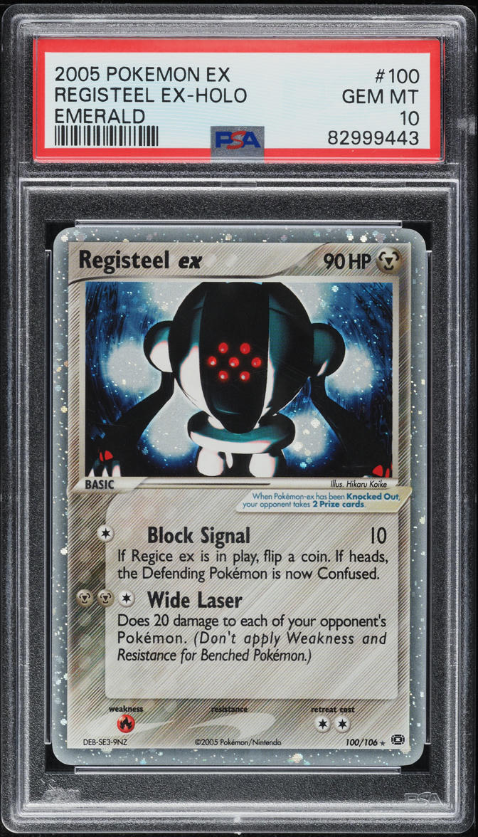 2005 Pokemon EX Emerald Holo Registeel ex #100 PSA 10 GEM MINT