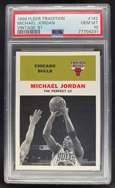 1998-99 Fleer Tradition Vintage '61 #142 Michael Jordan PSA 10