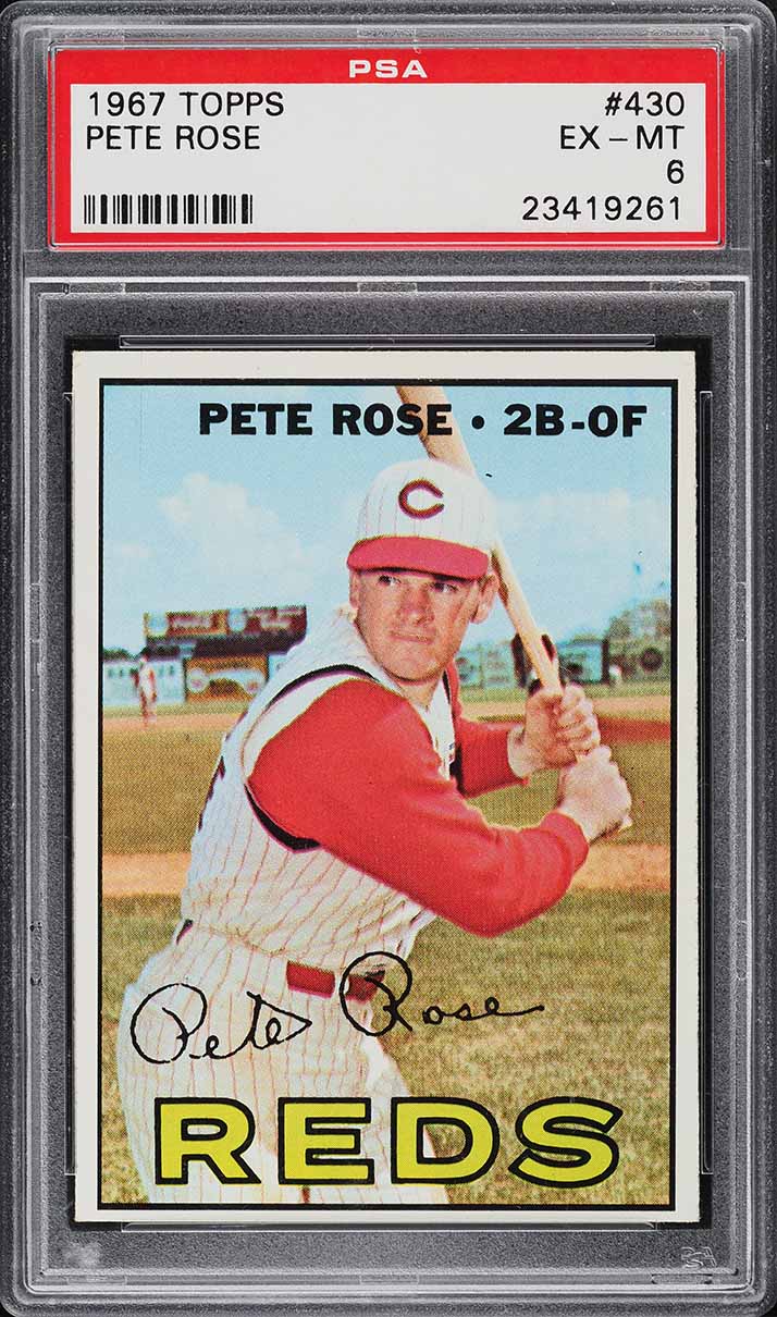 1967 Topps Pete Rose #430 PSA 6 EXMT