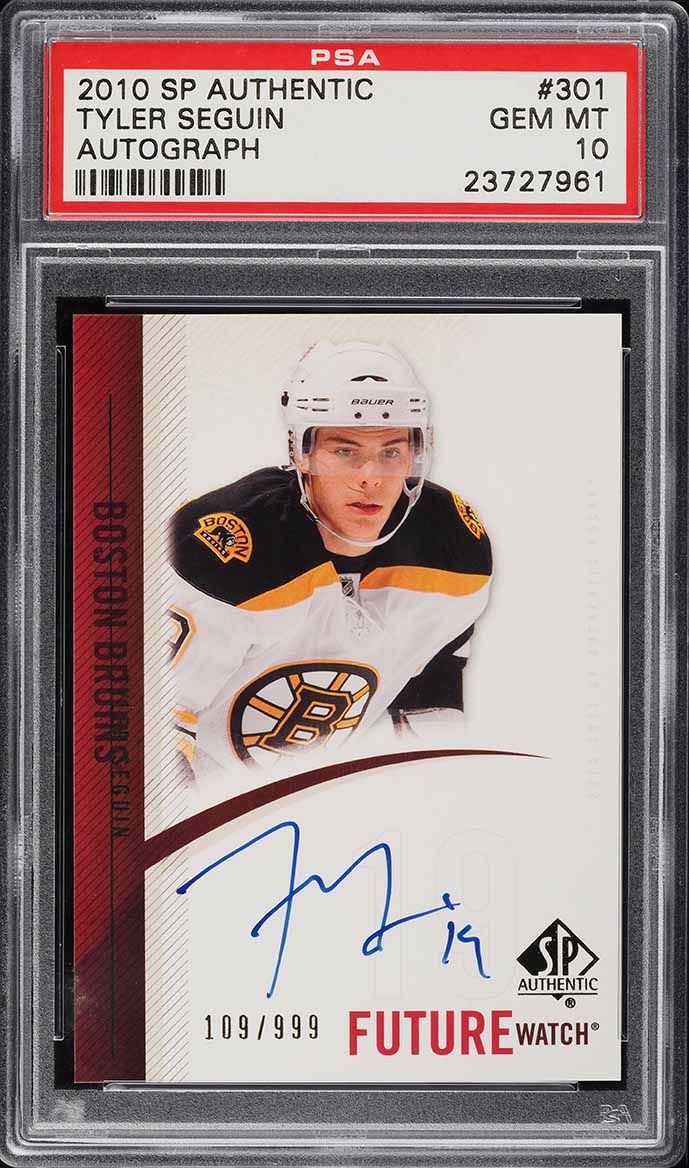 2010 SP Authentic Tyler Seguin ROOKIE AUTO /999 #301 PSA 10 GEM MINT