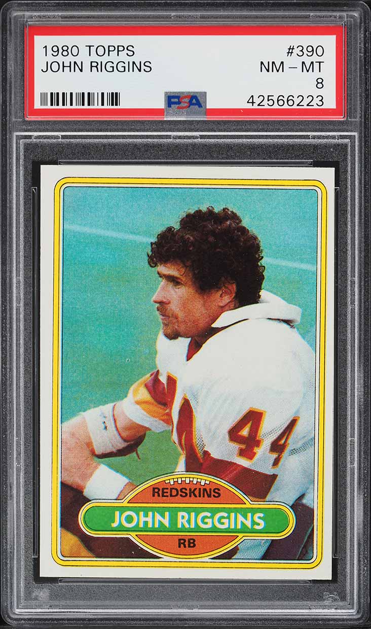 1980 Topps Football John Riggins #390 PSA 8 NM-MT