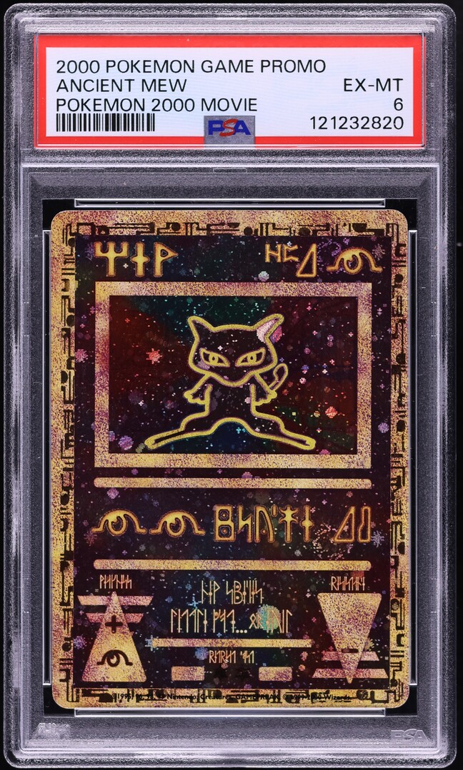 2000 Pokemon Movie Promo Ancient Mew PSA 6 EXMT