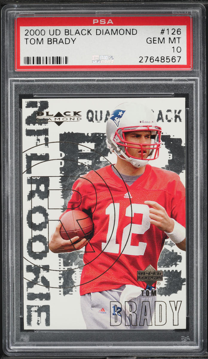2000 Black Diamond Tom Brady ROOKIE #126 PSA 10 GEM MINT