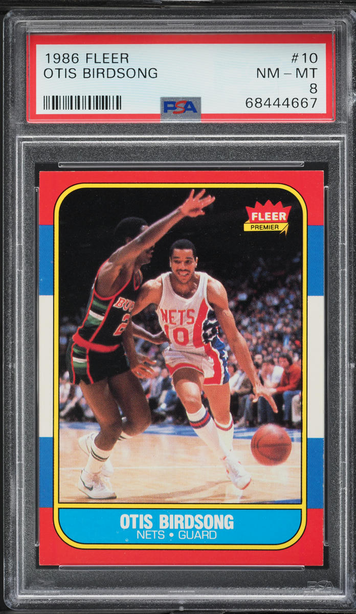 1986 Fleer Basketball Otis Birdsong #10 PSA 8 NM-MT