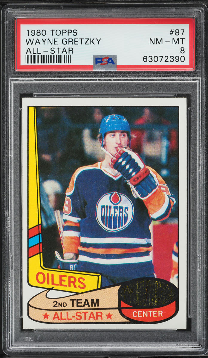 1980 Topps Hockey Wayne Gretzky ALL-STAR #87 PSA 8 NM-MT
