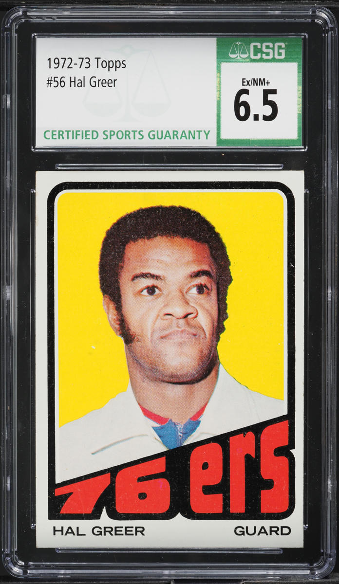 1972 Topps Basketball Hal Greer #56 CSG 6.5 EXMT+