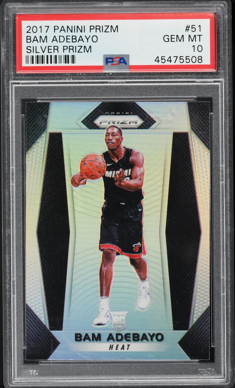 2017 Panini Prizm #51 Bam Adebayo Silver Prizm — front
