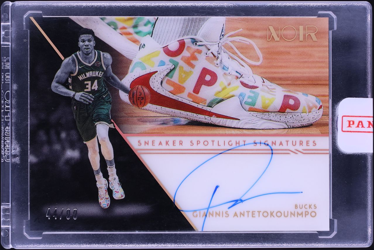 2020 Panini Noir Sneaker Spotlight Giannis Antetokounmpo AUTO /99 #SSP-GAN