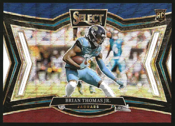 2024 Panini Select Field Tri-Color Prizm #412 Brian Thomas Jr. RC /99