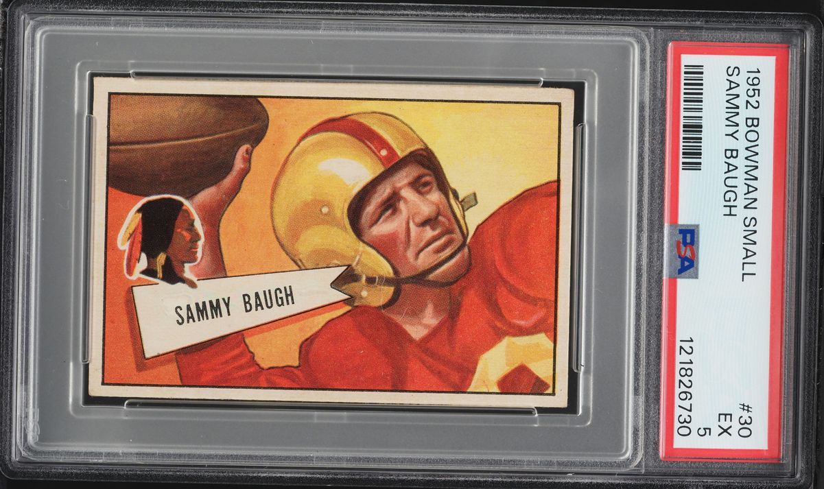 1952 Bowman Small Sammy Baugh #30 PSA 5 EX
