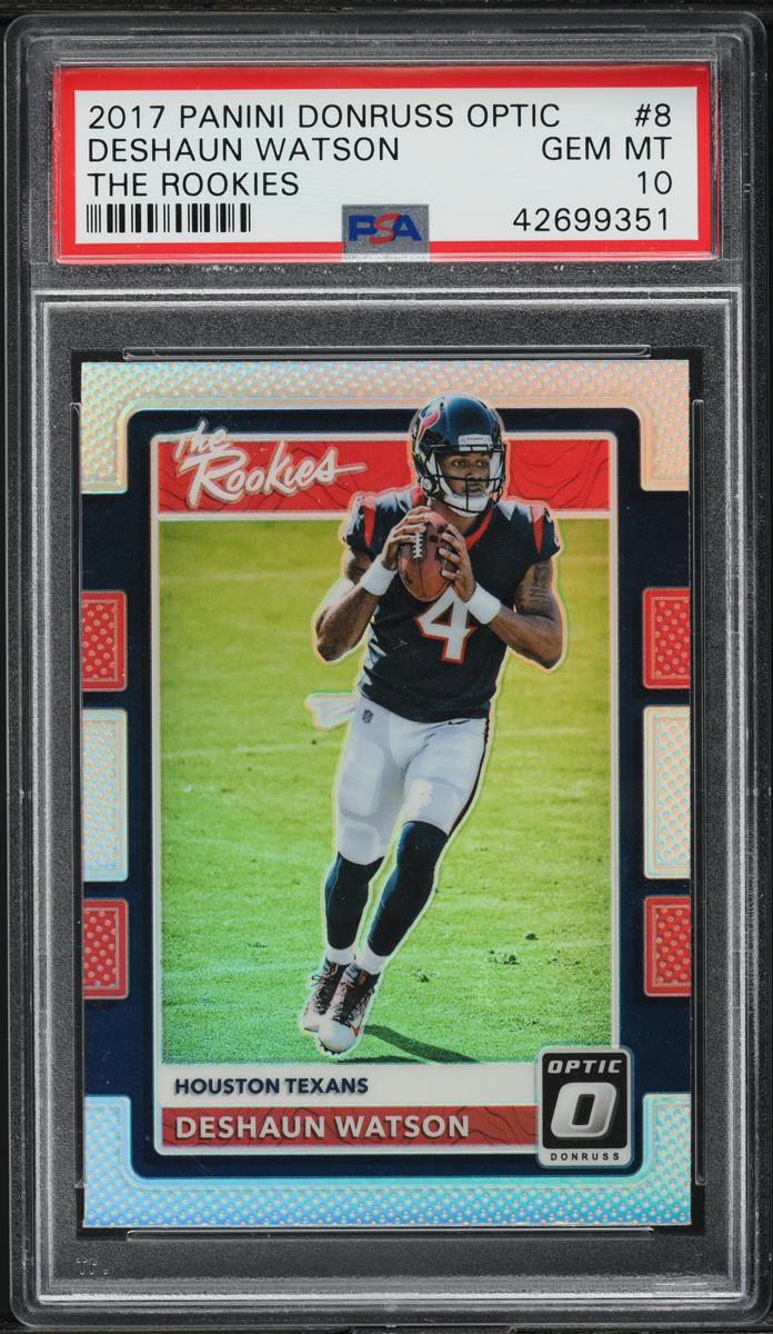 2017 Donruss Optic The Rookies Deshaun Watson ROOKIE #8 PSA 10 GEM MINT
