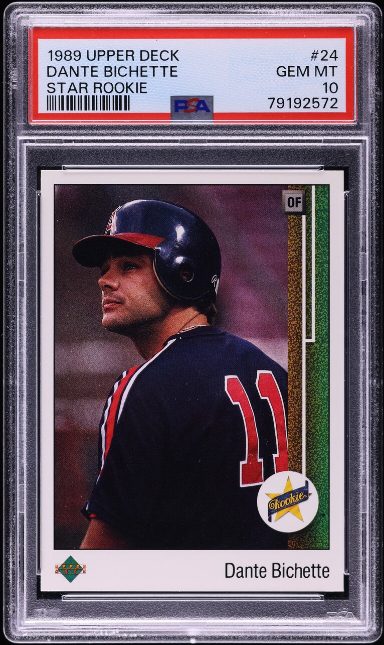 1989 Upper Deck Dante Bichette ROOKIE #24 PSA 10 GEM MINT
