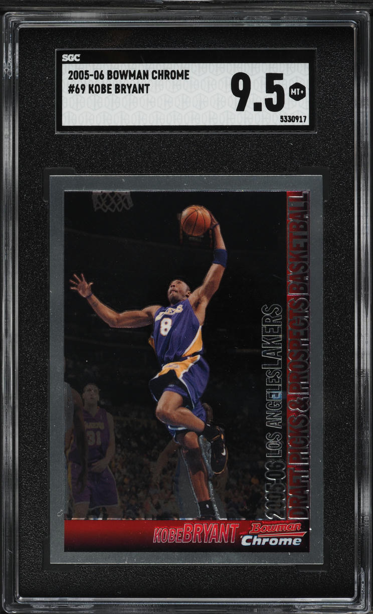 2005 Bowman Chrome Kobe Bryant #69 SGC 9.5 MINT+