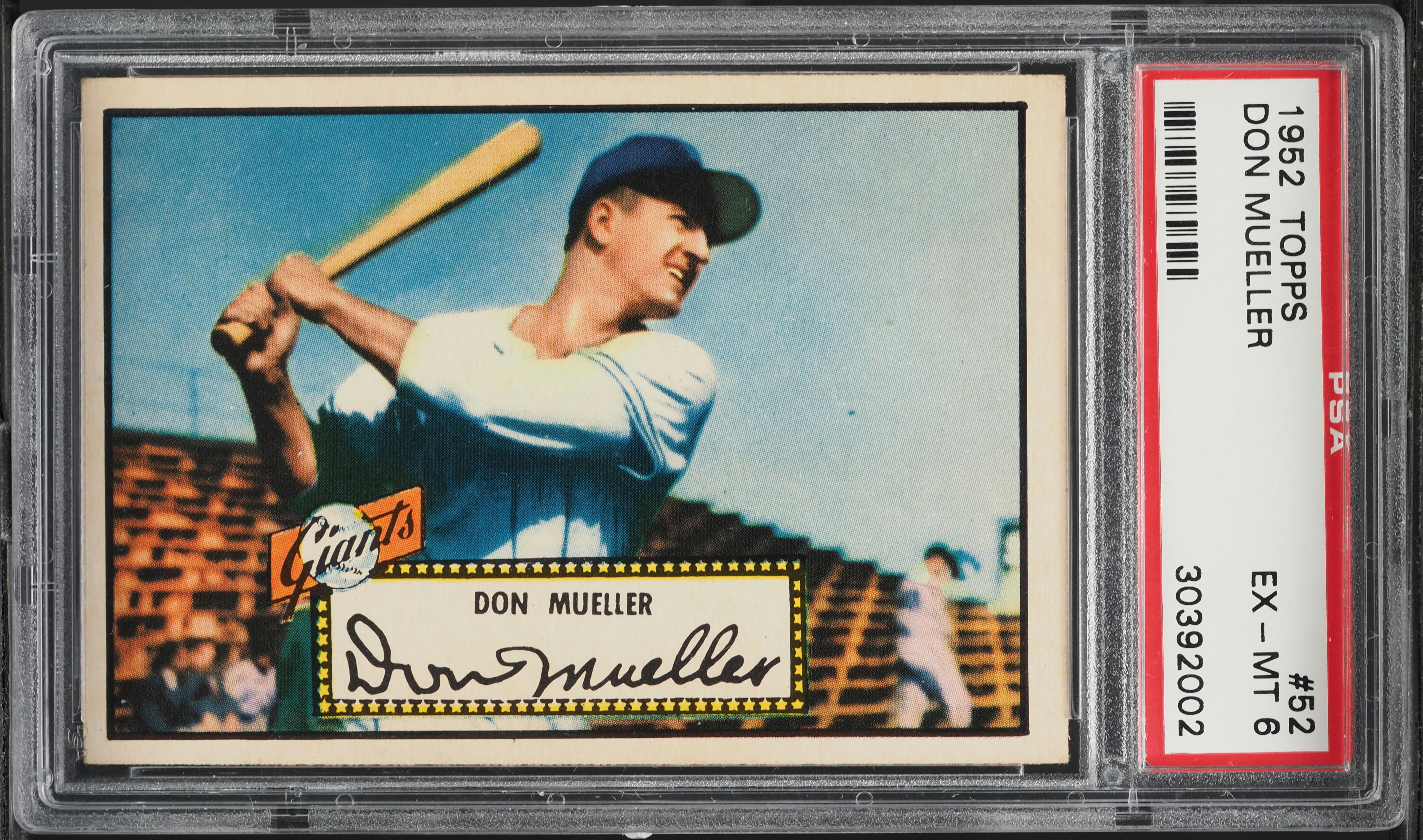 1952 Topps Don Mueller #52 PSA 6 EXMT