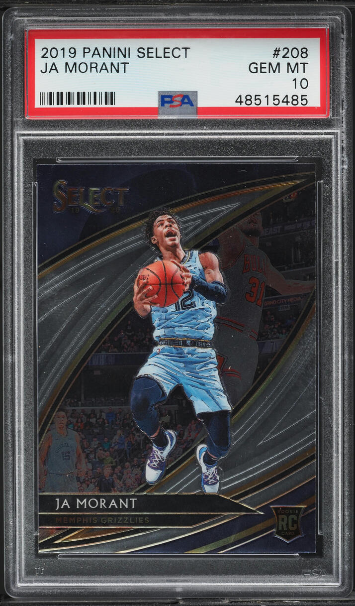 2019 Select Courtside Ja Morant ROOKIE #208 PSA 10 GEM MINT