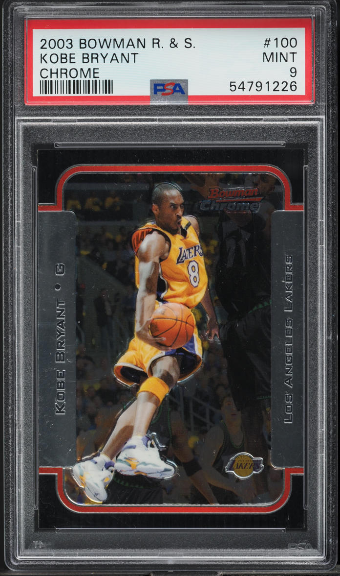 2003 Bowman Chrome Rookies & Stars Kobe Bryant #100 PSA 9 MINT