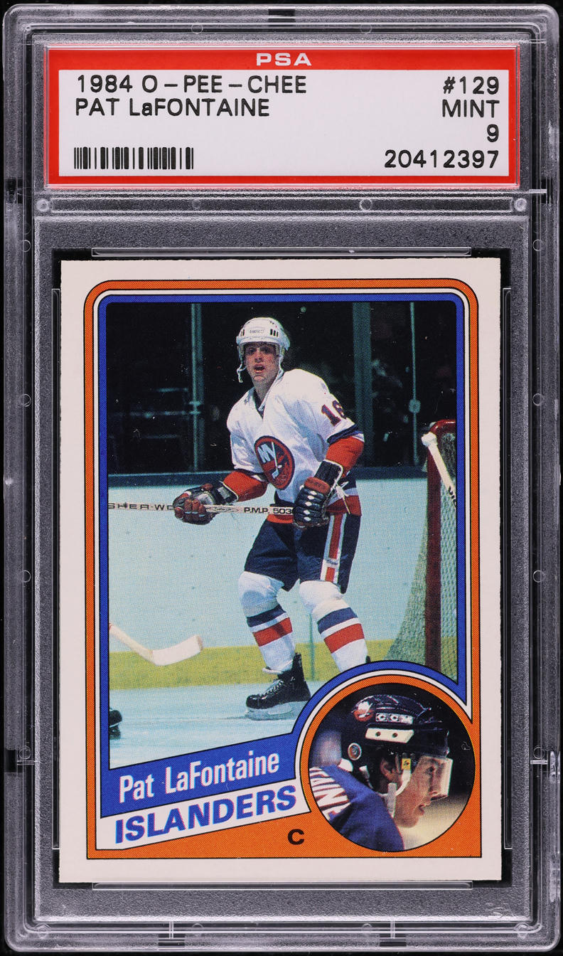 1984 O-Pee-Chee Hockey Pat Lafontaine #129 PSA 9 MINT
