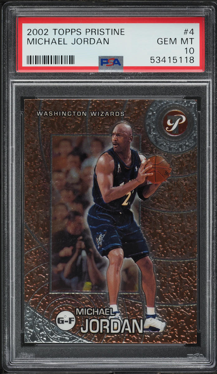 2002 Topps Pristine Michael Jordan #4 PSA 10 GEM MINT
