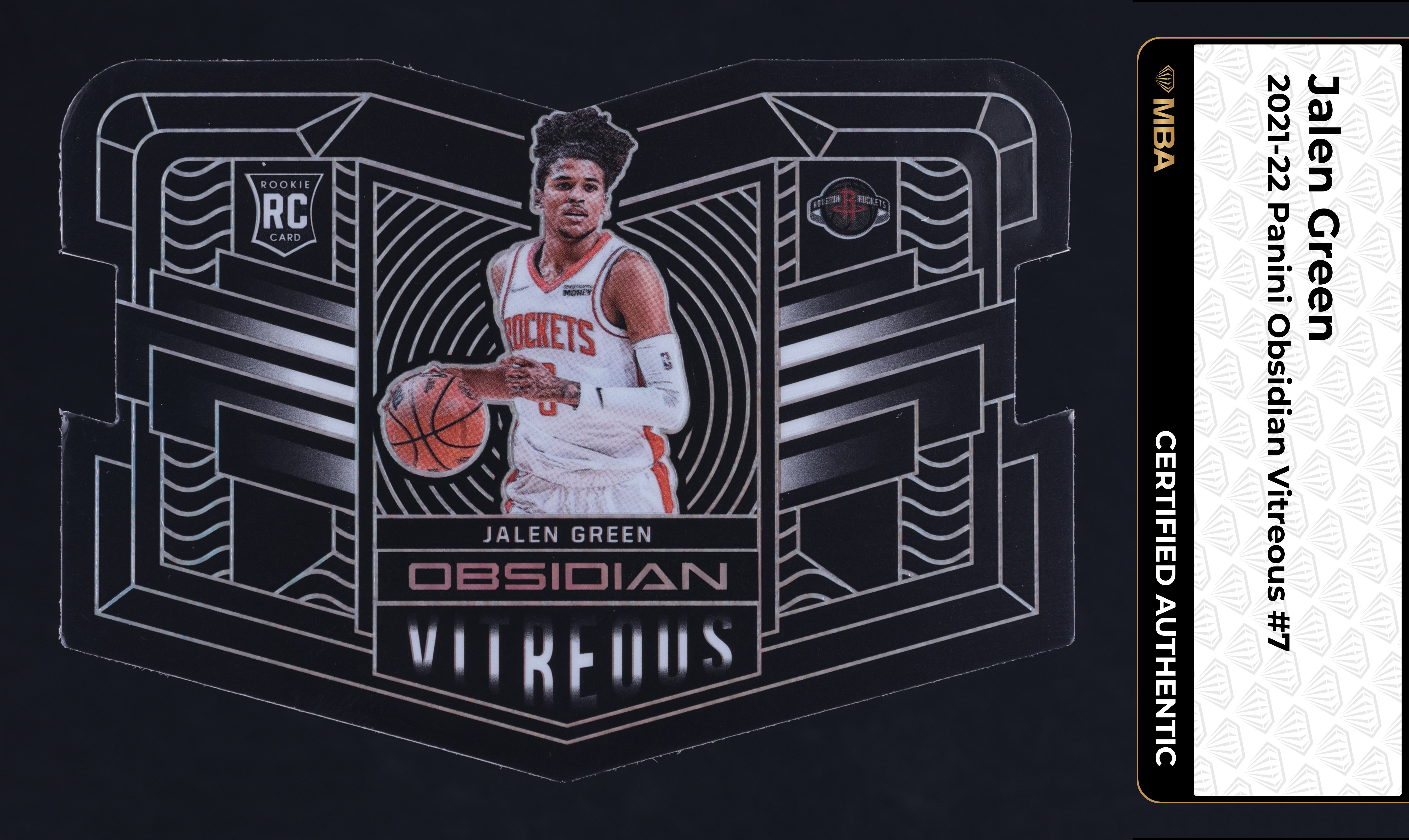 2021 Panini Obsidian Vitreous Die-Cut Jalen Green ROOKIE #7 MBA AUTH