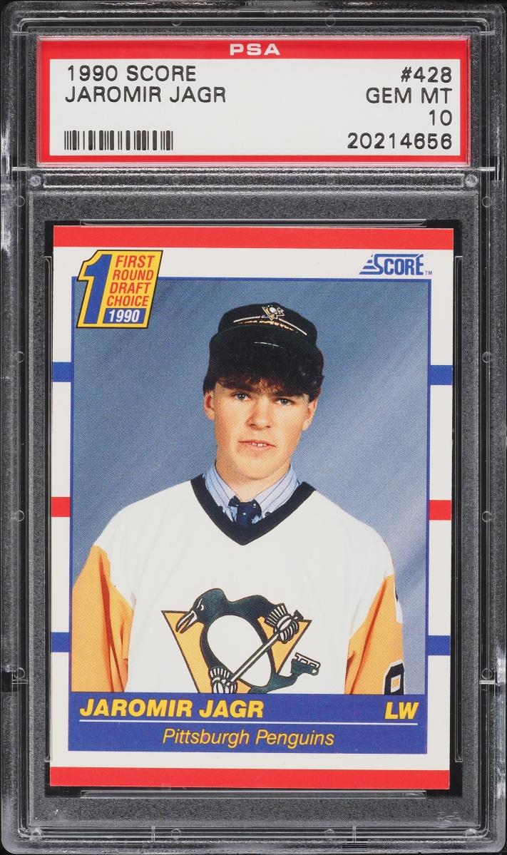 1990 Score Hockey Jaromir Jagr ROOKIE #428 PSA 10 GEM MINT