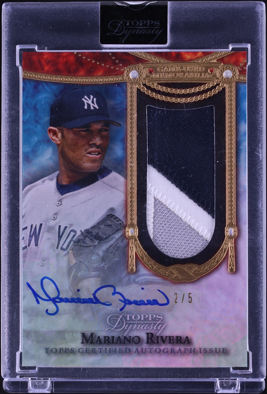 2022 Topps Dynasty Black Mariano Rivera PATCH AUTO /5 #DAPB-MR