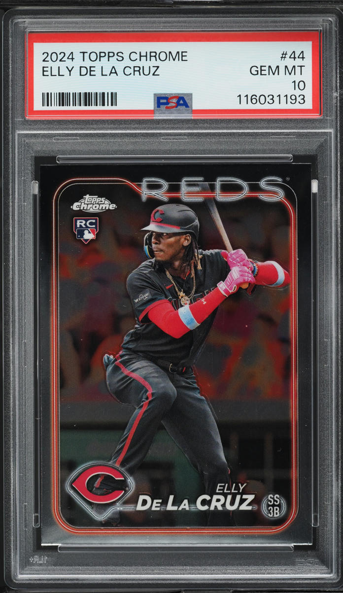 2024 Topps Chrome Elly De La Cruz ROOKIE #44 PSA 10 GEM MINT