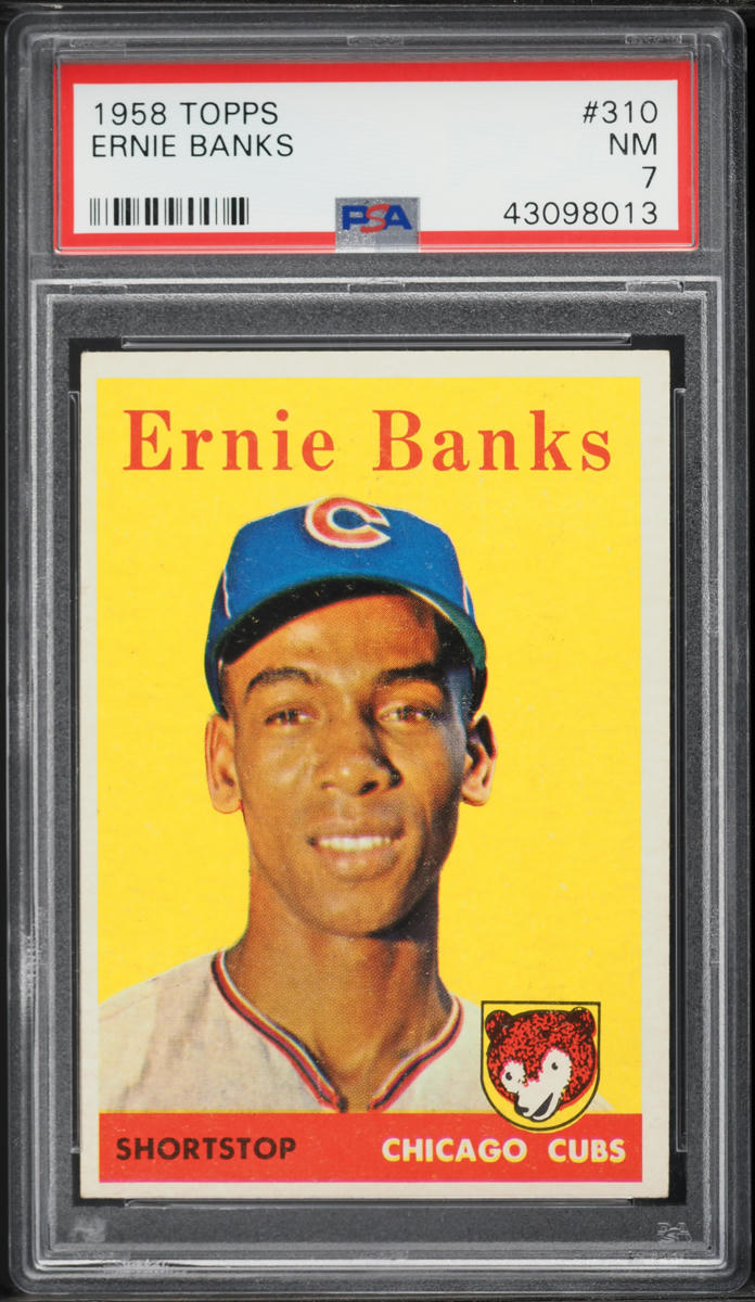 1958 Topps Ernie Banks #310 PSA 7 NRMT
