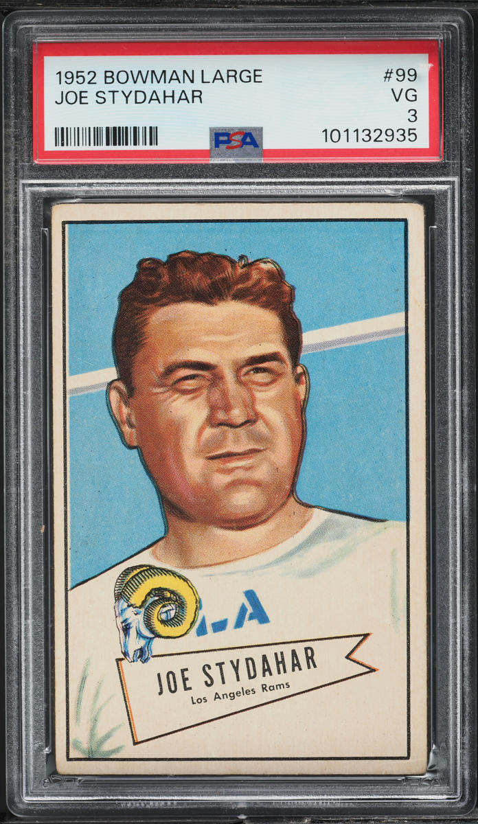 1952 Bowman Large Joe Stydahar #99 PSA 3 VG