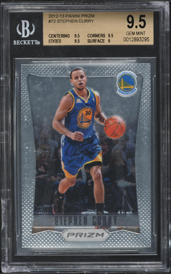 2012 Panini Prizm Stephen Curry #72 BGS 9.5 GEM MINT