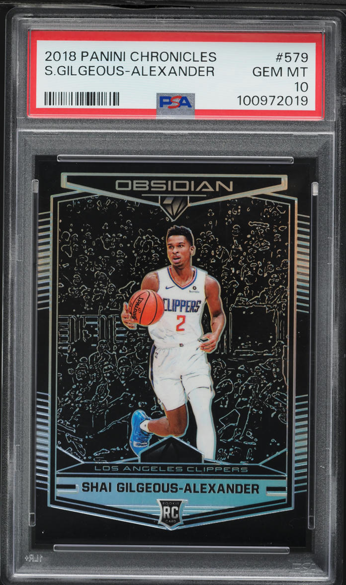 2018 Panini Chronicles Obsidian Preview Shai Gilgeous-Alexander ROOKIE #579 PSA 10 GEM MINT