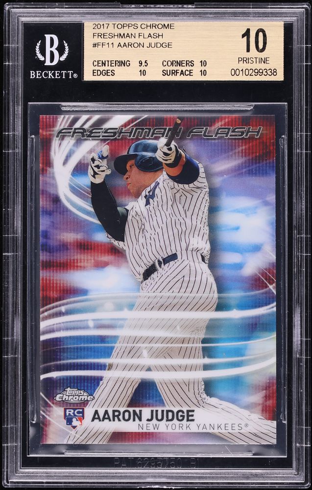 2017 Topps Chrome Freshman Flash Aaron Judge ROOKIE #FF-11 BGS 10 PRISTINE