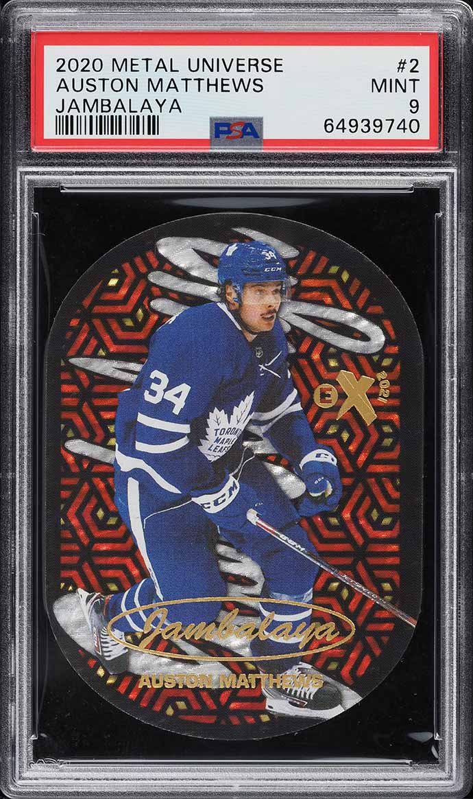 2020 Skybox Metal Universe Jambalaya Auston Matthews #2 PSA 9 MINT