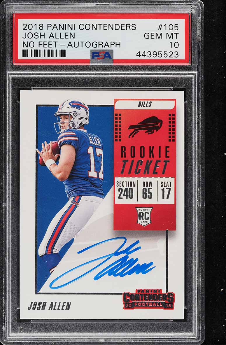 2018 Panini Contenders Josh Allen ROOKIE AUTO #105 PSA 10 GEM MINT