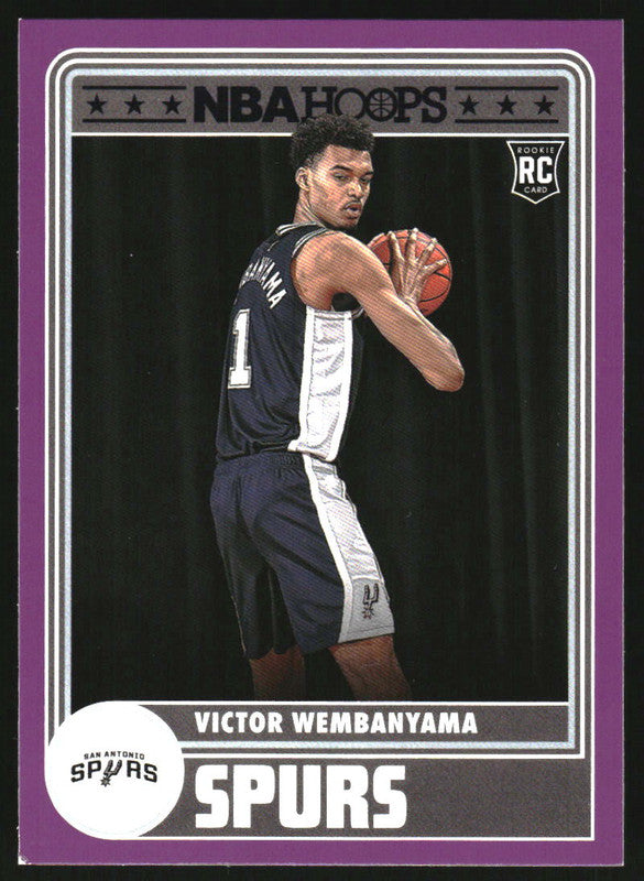 2023-24 Panini Hoops Purple #298 Victor Wembanyama RC