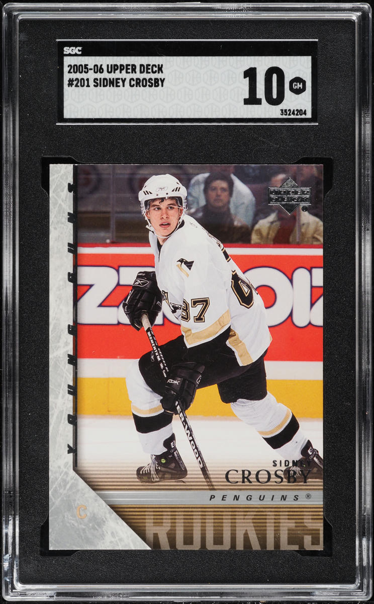 2005 Upper Deck Young Guns Sidney Crosby ROOKIE #201 SGC 10 GEM MINT
