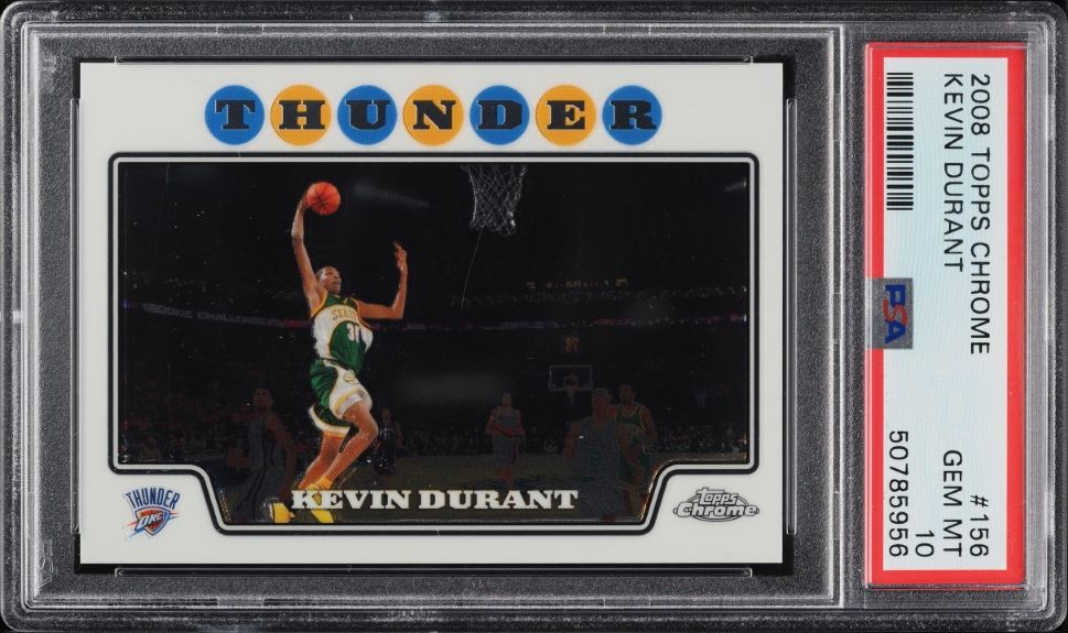2008 Topps Chrome Kevin Durant #156 PSA 10 GEM MINT