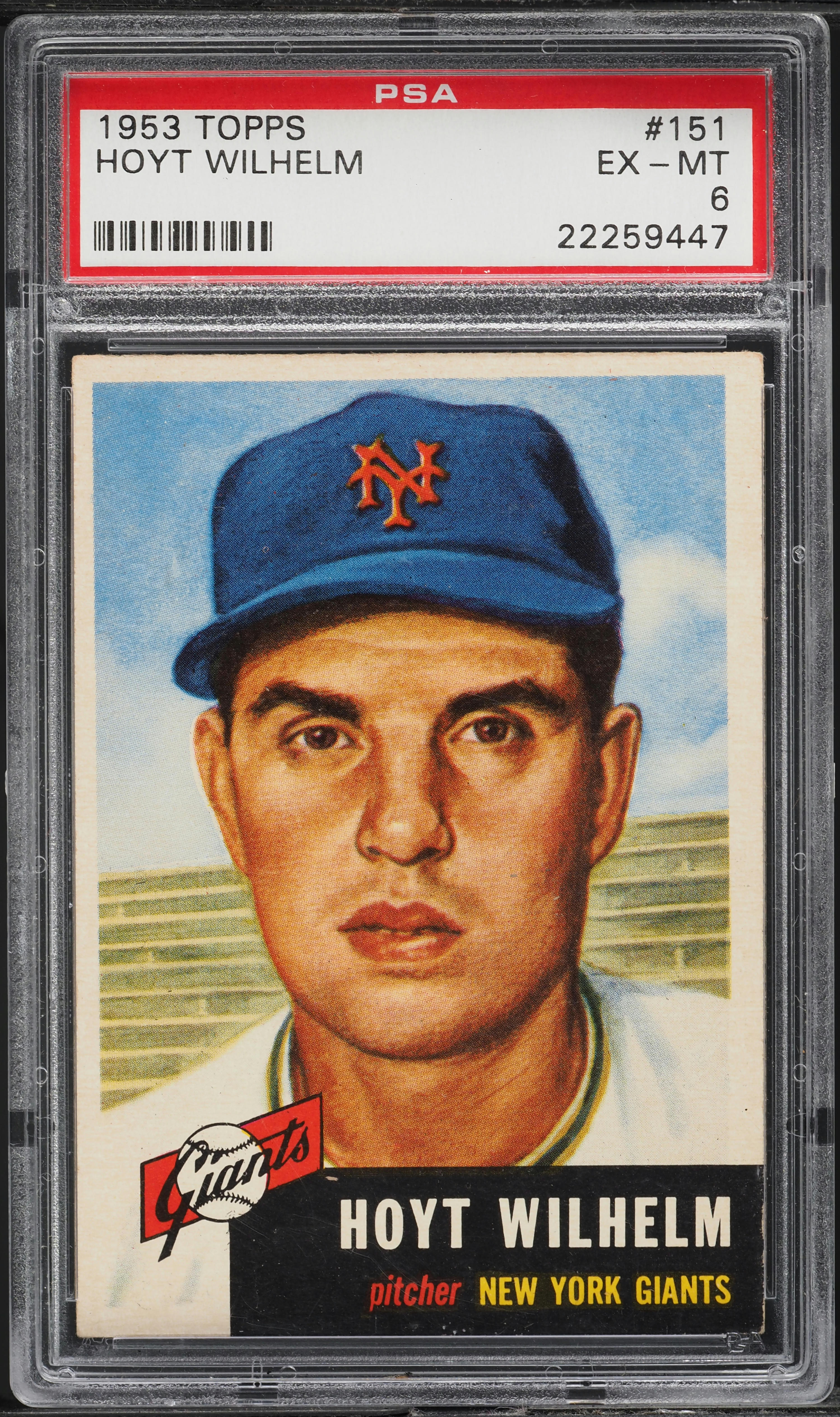 1953 Topps Hoyt Wilhelm #151 PSA 6 EXMT