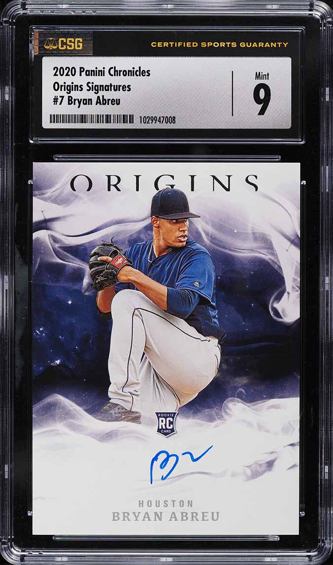 Bryan Abreu #7 2020 Panini Chronicles Baseball Origins Signatures