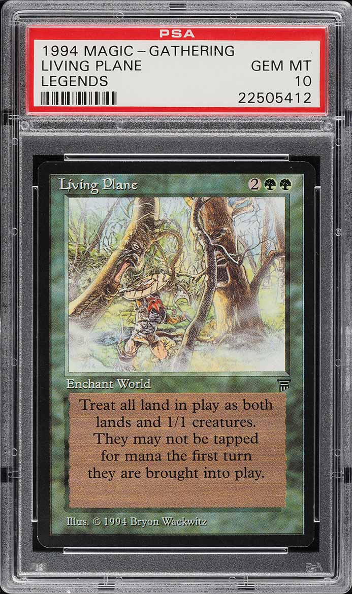 1994 Magic The Gathering MTG Legends Living Plane R G PSA 10 GEM MINT
