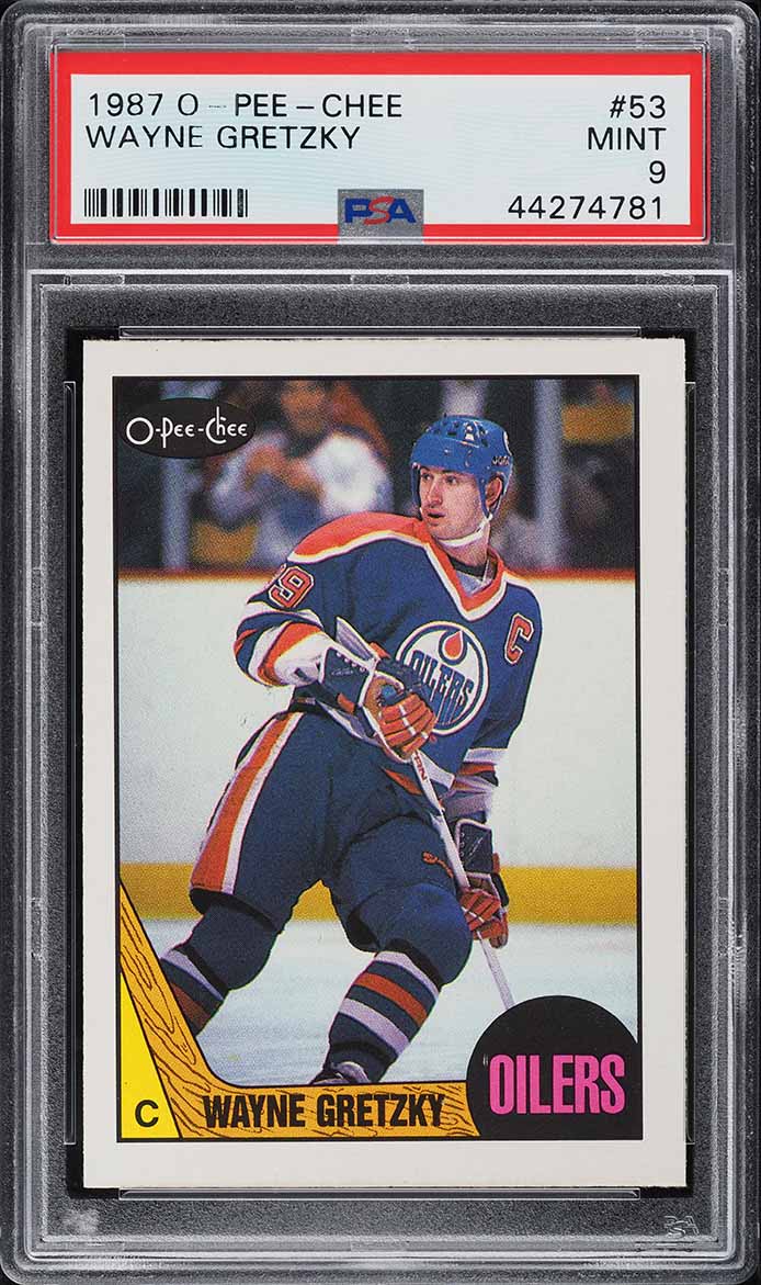 1987 O-Pee-Chee Hockey Wayne Gretzky #53 PSA 9 MINT