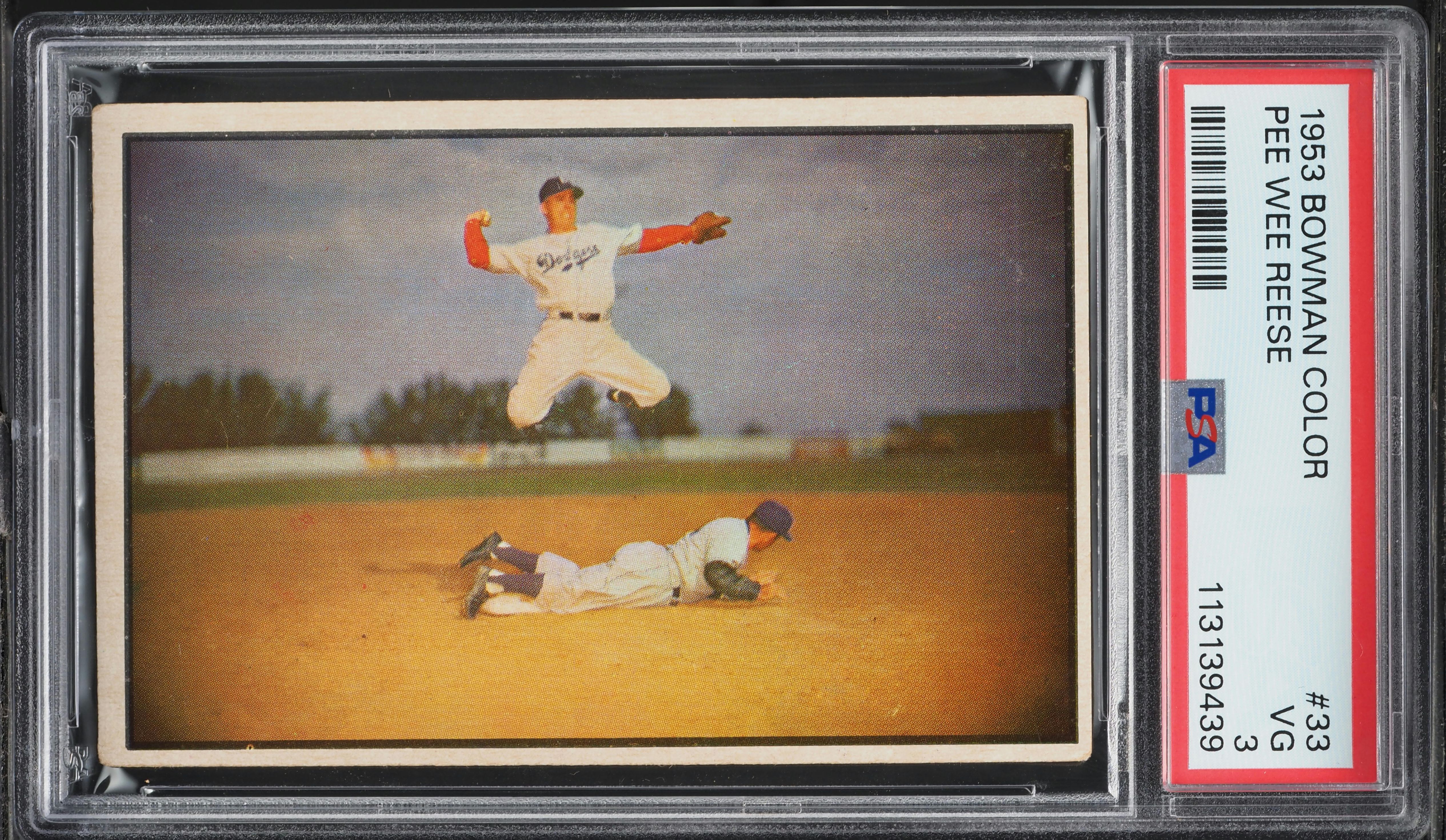 1953 Bowman Color Pee Wee Reese #33 PSA 3 VG