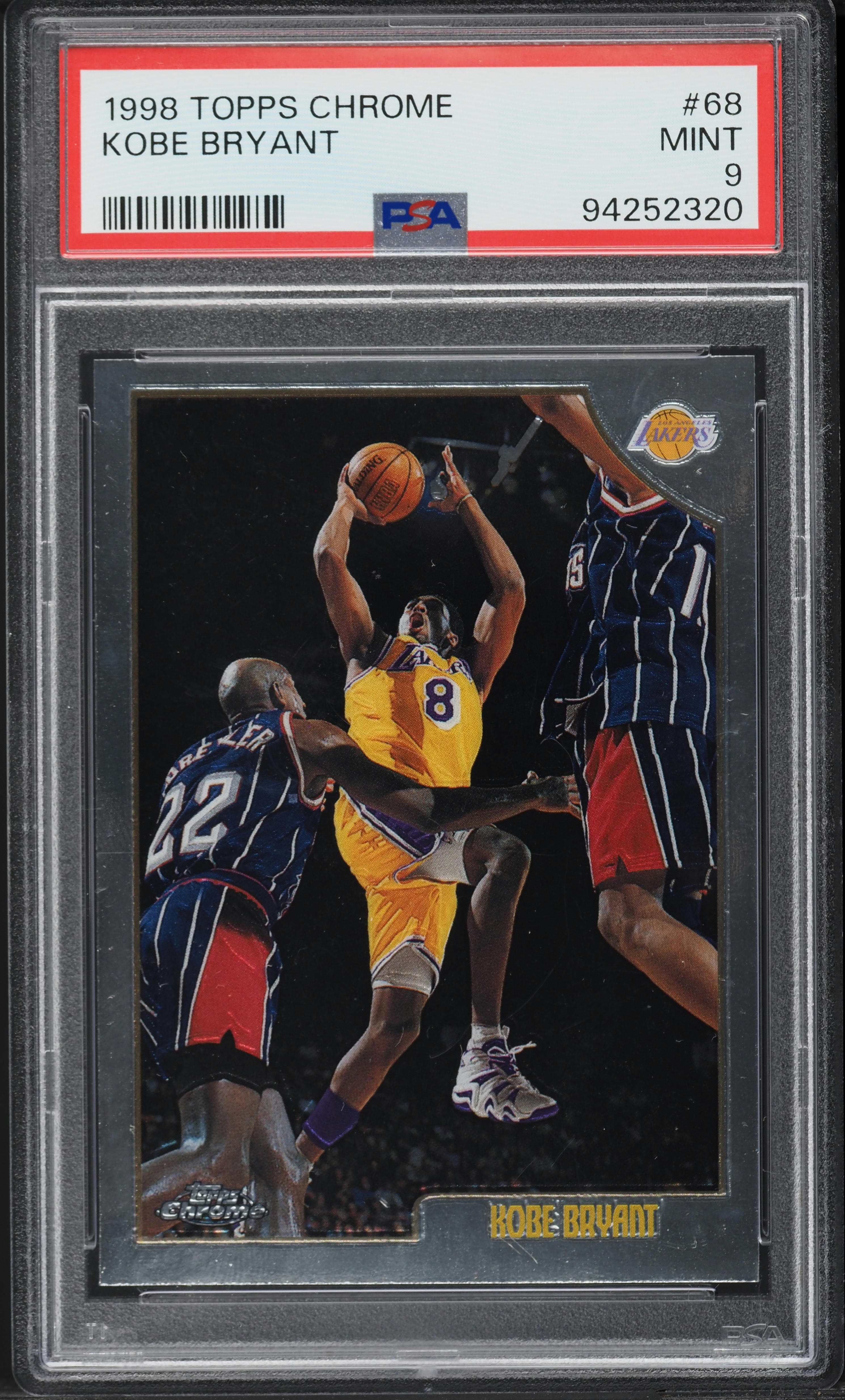 1998 Topps Chrome Kobe Bryant #68 PSA 9 MINT